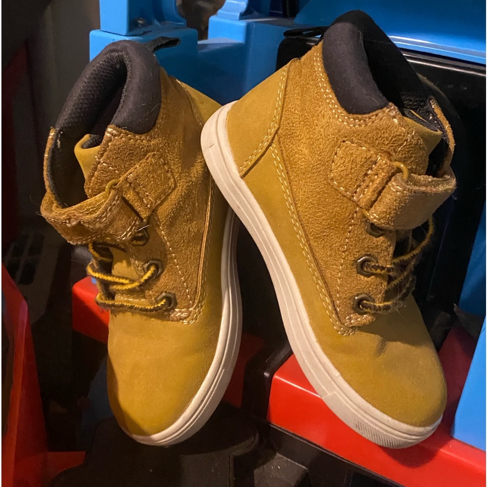 TWO PAIRS of Boys shoes size 9c and 12Y- Excellent condition